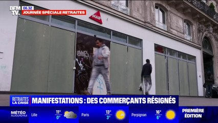 Retraites: les commerçants parisiens redoutent des dégradations lors de cette nouvelle journée de mobilisation