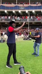viratkohil  first team practice at Chinnaswamy and two of the legends of bengaluru back in front of our amazing fans