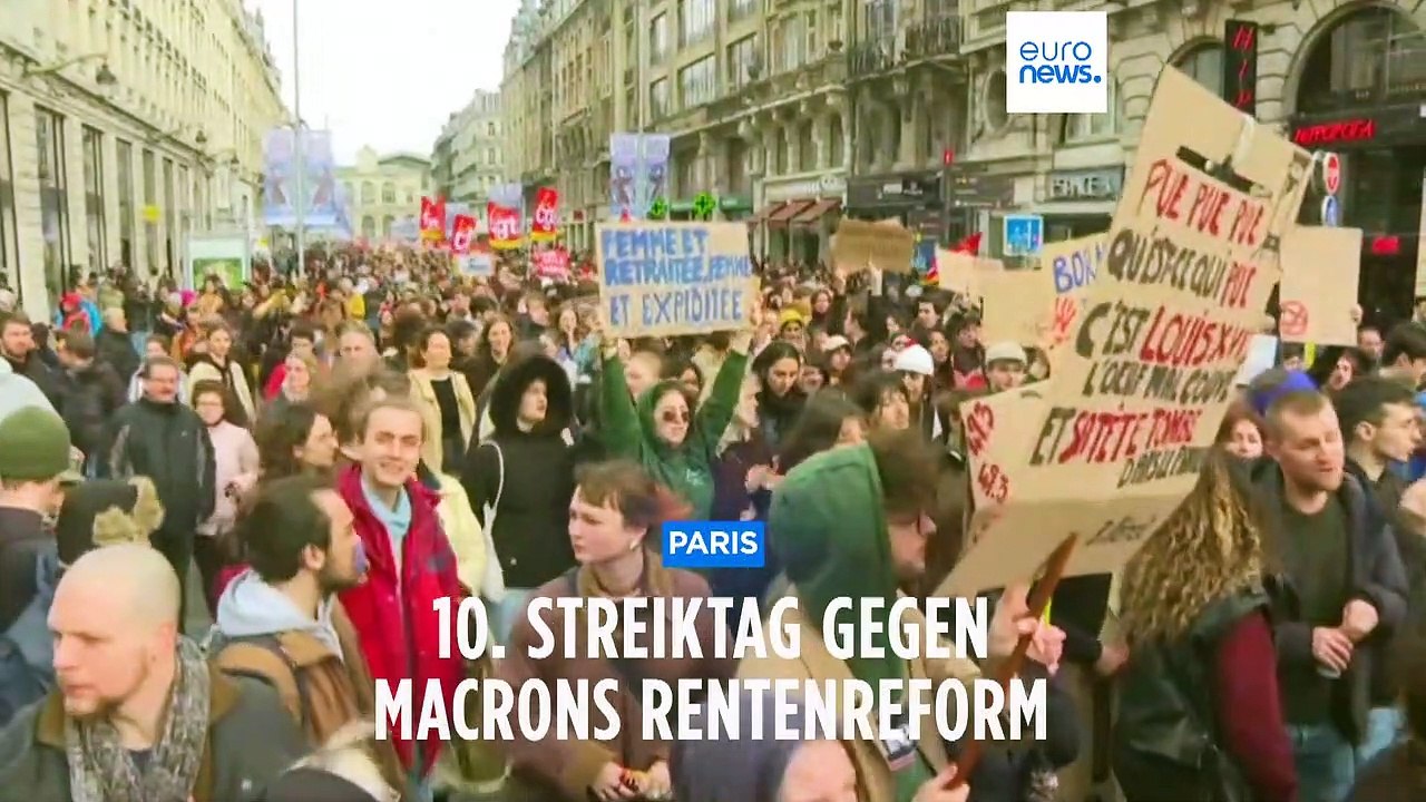 10. Streiktag gegen Macrons Rentenreform: Läden in Paris machen vorsichtshalber dicht