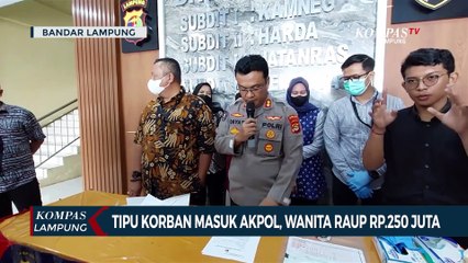 Tipu Korban Masuk Akpol, Seorang Wanita Raup Rp250 Juta