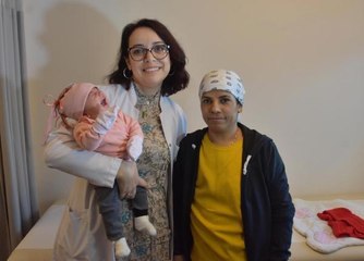 HAMİLEYKEN KANSERİ YENDİ, KIZINA 'DİREN' ADINI VERDİ