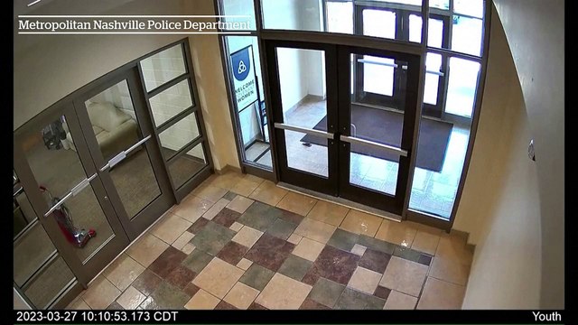 CCTV footage shows suspect entering school during fatal school shooting in Nashville