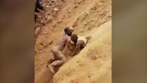 Man uses bare hands to rescue trapped gold miners in Congo