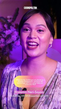 During our #CosmoWomenOfInfluence Recognition Dinner, Globe Business “The Innovator” awardee and Shoppertainment Live CEO #HiyasminNeriSoyao shares the challenges she faced when starting her business, and how technology helped her overcome them. ️
