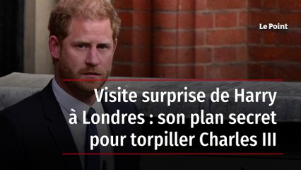 Visite surprise de Harry à Londres : son plan secret pour torpiller Charles III