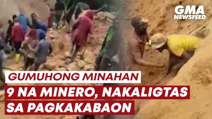 9 na minero sa DR Congo, nakaligtas sa pagkakabaon | GMA News Feed