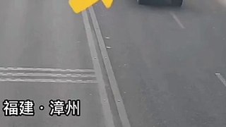 Truck and bike accident video