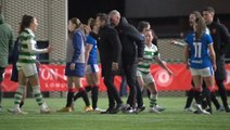 Rangers coach appears to headbutt Celtic manager after women’s Old Firm derby
