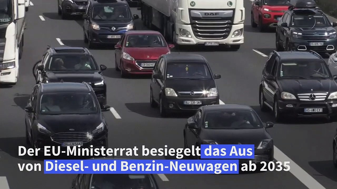 Eu besiegelt aus von diesel- und benzin-neuwagen ab 2035