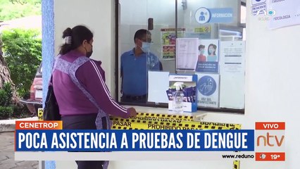 Cenetrop reporta descenso en asistencia por pruebas de dengue