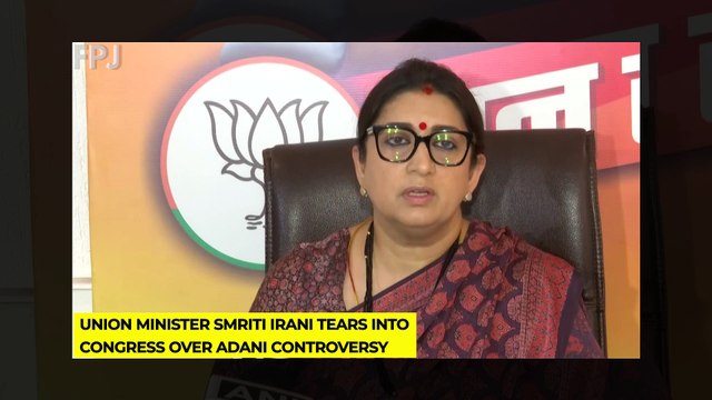 Union Minister Smriti Irani Hits Out At Rahul Gandhi Over Adani Controversy