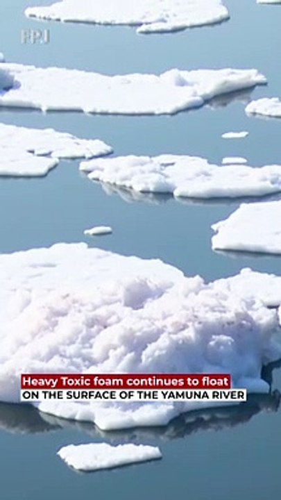 Yamuna River Getting Polluted Due To Toxic Foam