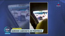 Sujetos que viajaban en un taxi agreden al conductor de una camioneta