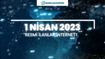 Resmi İlan ve Reklamlar, 1 Nisan’dan itibaren internet haber sitelerinde.