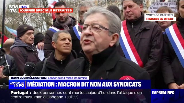 Jean-Luc Mélenchon sur la réforme des retraites: Nous parlons de deux ans de vie qui sont dérobés aux salariés
