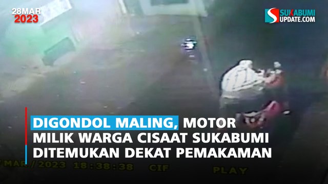 Digondol Maling, Motor Milik Warga Cisaat Sukabumi Ditemukan Dekat Pemakaman