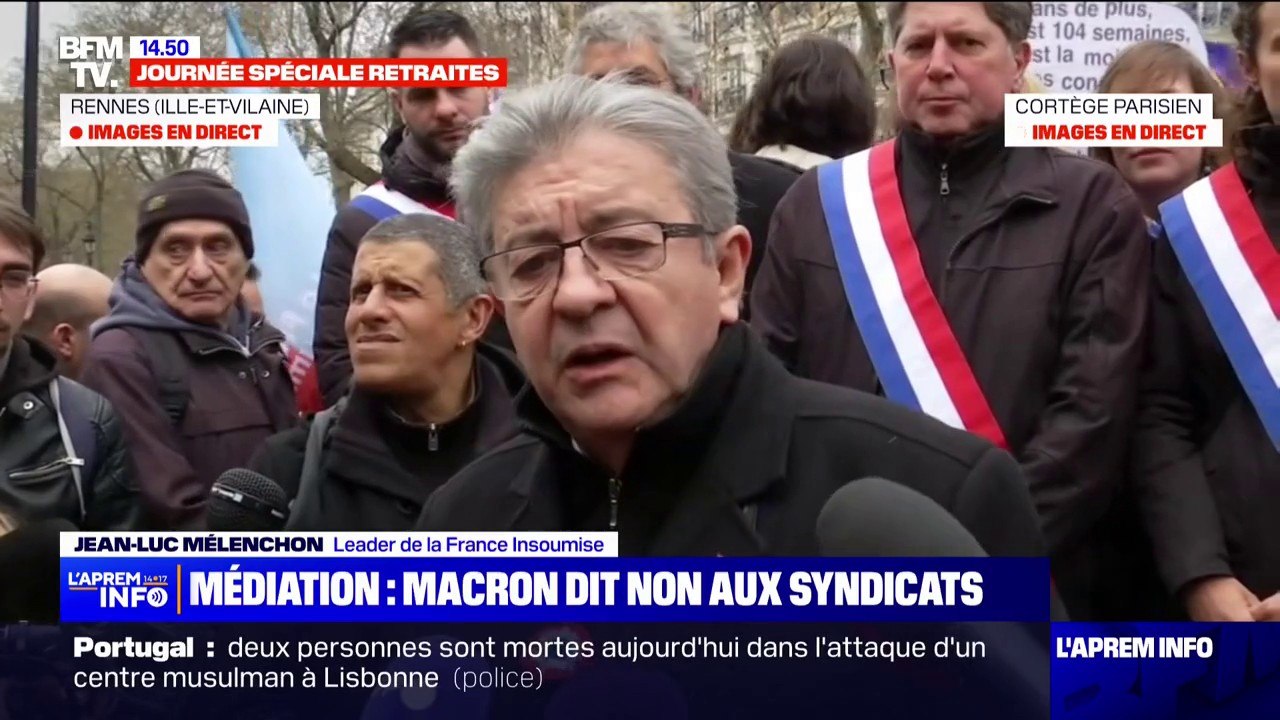 Jean-Luc Mélenchon (LFI): "Depuis le soir du 49.3 et de la motion de censure, la France marche hors des clous"