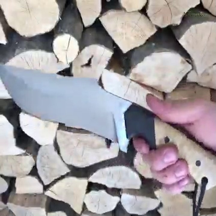 process of making recurve bowie knives!-step by step how to make recurve bowie knife from ground up