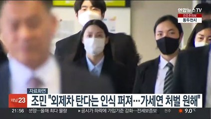 조민 "외제차 탄다는 인식 퍼져…가세연 처벌 원해"