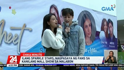 Ilang Sparkle stars, nagpasaya ng fans sa kanilang mall show sa Malabon | 24 Oras