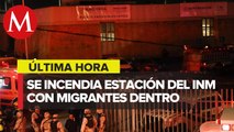 Mueren 39 migrantes tras incendio en estación del INM en Chihuahua