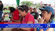 La Libertad: Adra y Panamericana Televisión llevan ayuda a damnificados