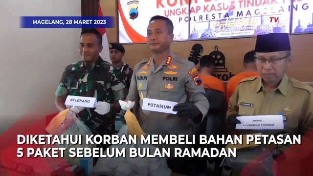 Ledakan Mercon di Magelang, Penjual Bahan Petasan Ditangkap Polisi
