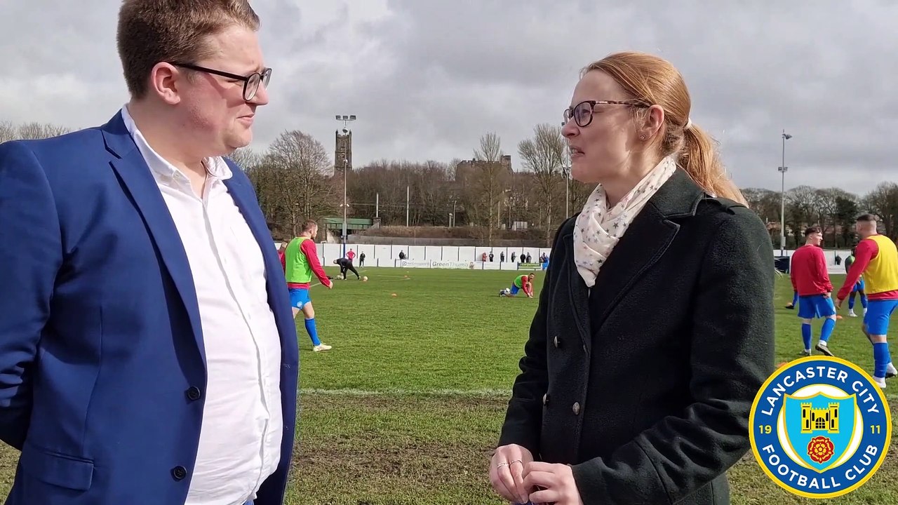 Lancaster MP Cat Smith visits Lancaster FC