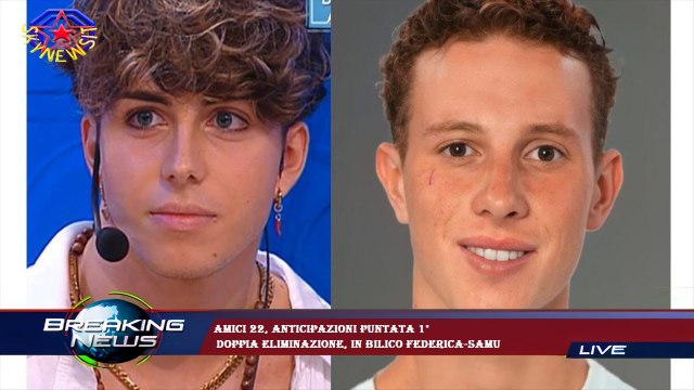 Amici 22, anticipazioni puntata 1° doppia eliminazione, in bilico Federica-Samu