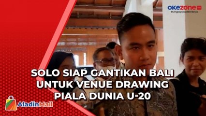 Gibran Sebut Solo Siap Gantikan Bali untuk Venue Drawing Piala Dunia U-20 2023