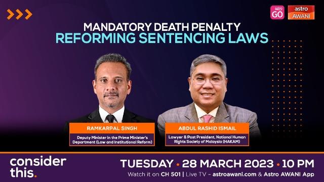 Consider This: Mandatory Death Penalty | Reforming Sentencing Laws