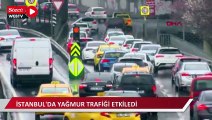 İstanbul'da yağmur trafiği etkiledi, yoğunluk yüzde 70'i aştı 