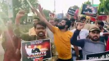 राहुल गांधी की लोकसभा सदस्यता समाप्त होने पर युवा कांग्रेस ने किया विरोध प्रदर्शन