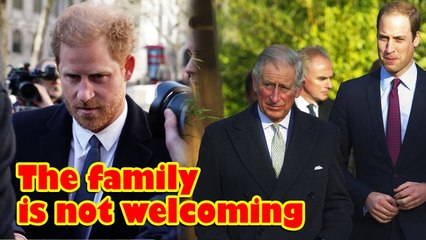  Prince Harry was disappointed he was not welcomed by his family