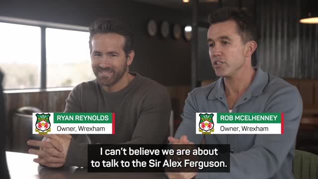 Alex Ferguson meets Ryan Reynolds and Rob McElhenney as Man United and Wrexham announce friendly