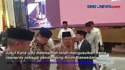 Jusuf Kalla Bantah Usulkan Nama untuk Cawapres Anies