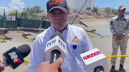 Carga de acero provocó socavón en Terminal Don Diego