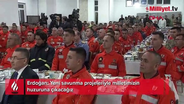 Erdoğan: Yeni savunma projeleriyle milletimizin huzuruna çıkacağız