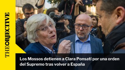 Los Mossos detienen a Clara Ponsatí por una orden del Supremo tras volver a España