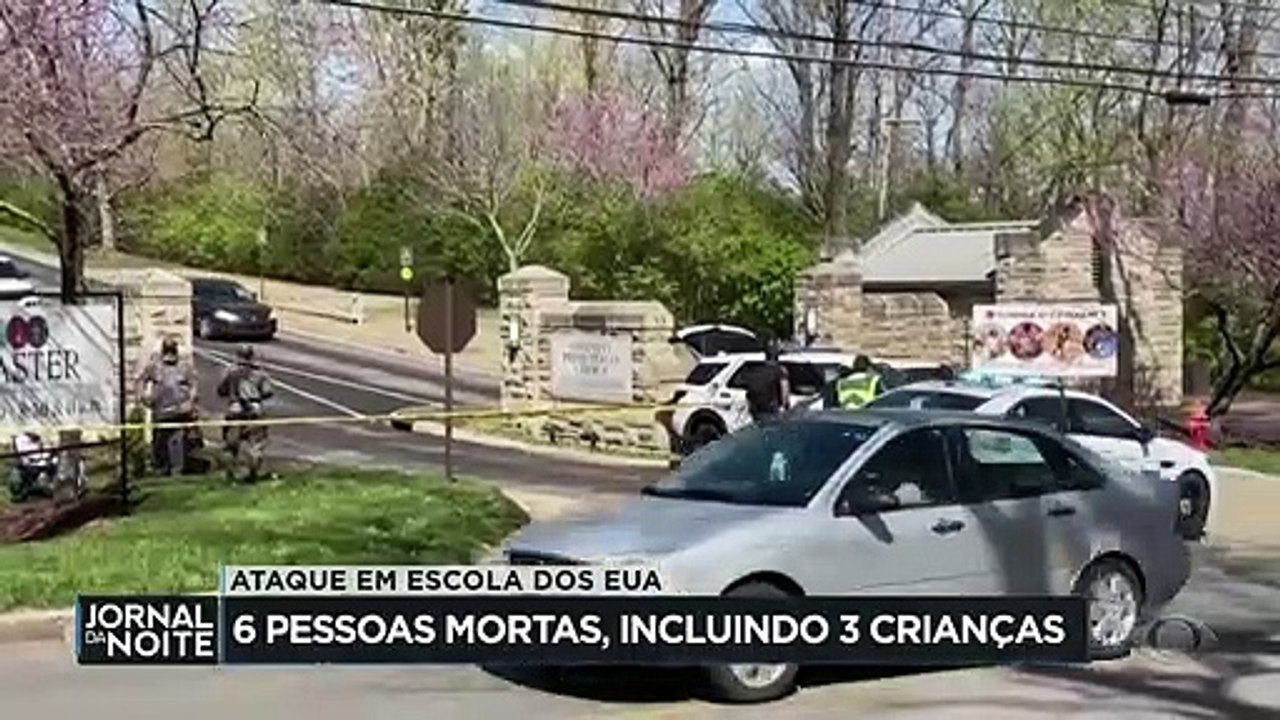 Jornal da Noite | tiroteio em escola mata seis nos Estados Unidos da América