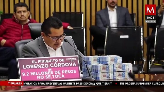 Mario Llergo se rodea de billetes falsos en el INE y podría meterse en problemas