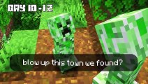 I Survived 100 DAYS as a CREEPER in HARDCORE Minecraft!