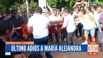 Ultimo adiós a María Alejandra victima de feminicidio