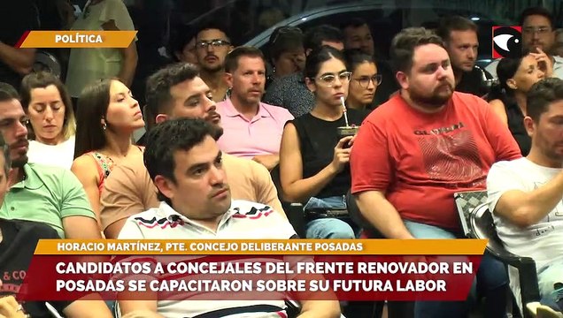 Candidatos a concejales del Frente Renovador en posadas se capacitaron sobre su futura labor