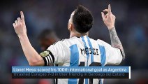 Messi reaches 100 international goals as Argentina thrash Curaçao