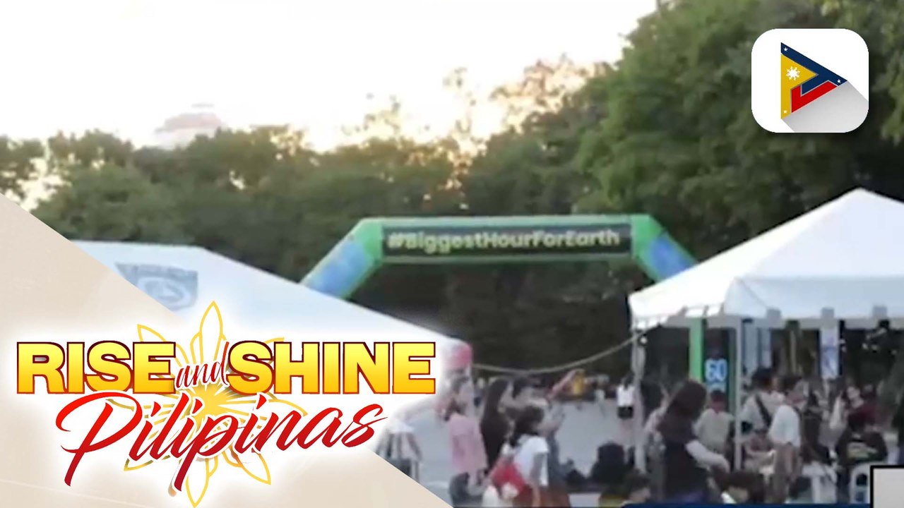 Pilipinas, muling nakiisa sa taunang 'Earth Hour' na idinaos sa QC Circle; pagsusulong ng energy conservation, layon ng 'Earth Hour'