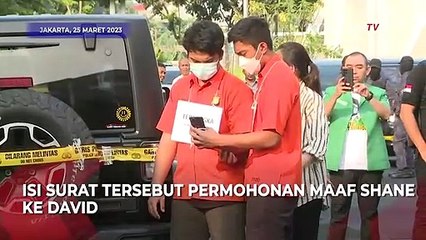 Isi Surat Shane Lukas Minta Maaf ke David Ozora