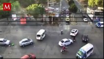 Tráiler Embiste a unidad de transporte público en Coacalco