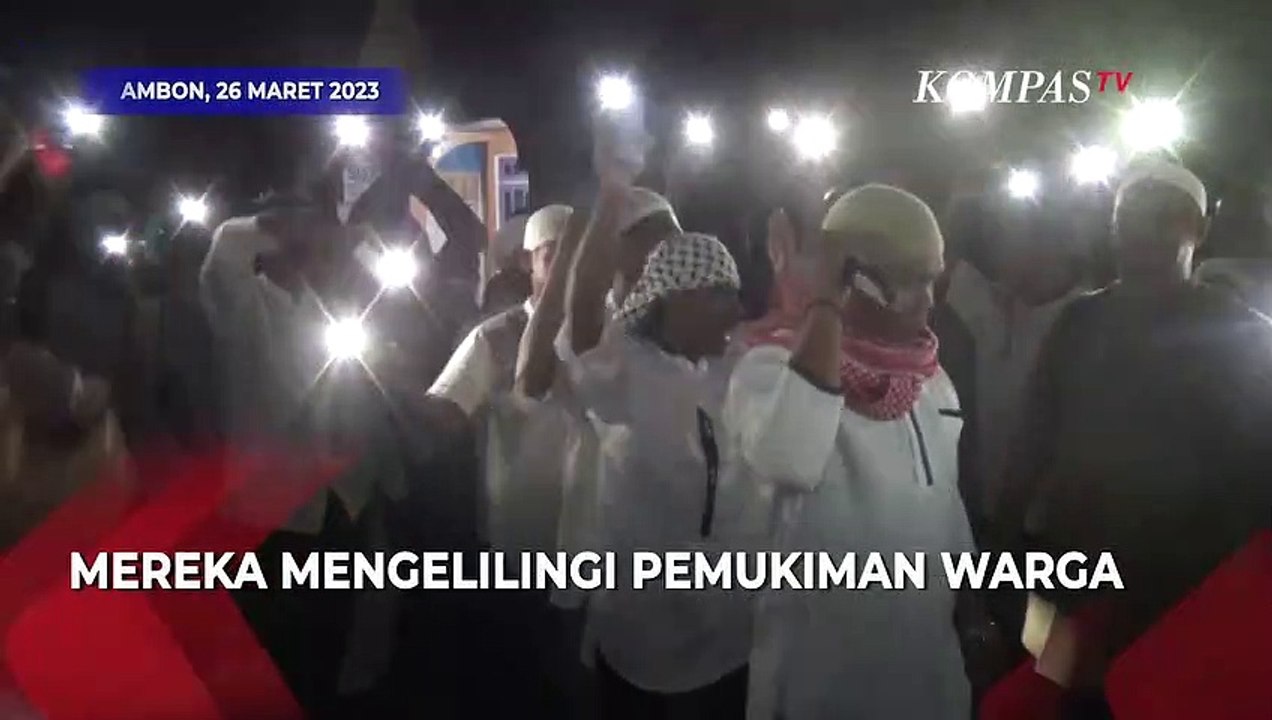 Aksi Pemuda di Ambon Bangunkan Sahur Pakai Alat Mudik