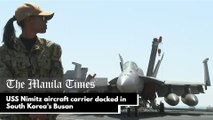 USS Nimitz aircraft carrier docked in South Korea's Busan